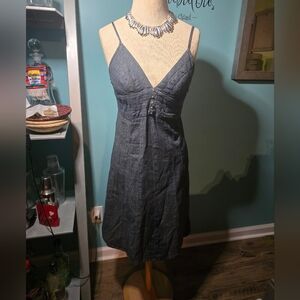 Timelessly Chic Strappy Vintage Denim Sundress